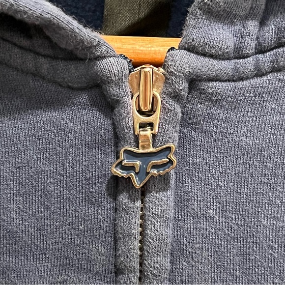 Fox Women’s Blue Hooded Long Sleeve Zip Jacket - Picture 7 of 7